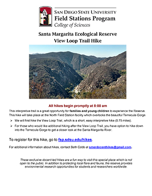 Santa Margarita Ecological Reserve Hike PDF Cover.